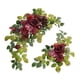 thumbnail image 1 of 2 piezas de arco de boda con flores decorativas, hojas verdes, flores artificiales rústicas Rojo, 1 of 9