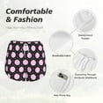 thumbnail image 4 of Rateoe Pink Groovy Disco Ball Printed 2 in 1 Women's Workout Shorts for Athletic Gym Running Shorts with Phone Pockets-X-Large, 4 of 7