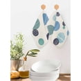 thumbnail image 2 of Abstract Geometric Kitchen Dish Towels for Drying Dishes Set of 4, Farmhouse Vintage Polka Dot Teal Blue Waffle Weave Microfiber Hand Tea Bathroom Towels Quick Dry & Absorbent Towel 12x12, 2 of 7