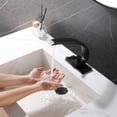 thumbnail image 2 of Bathroom Sink Faucet with Drain Assembly, Brass Deck Mounted Lavatory Basin Faucet with 10-inch Cover Plate, 2 of 5