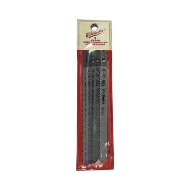 Milwaukee 4-1/8" U-Shank Jig Saw Blades 10TPI Wood Composition 5 Pack
