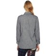 thumbnail image 2 of CURRENT ELLIOTT " The Perfect Shirt " w/ EPAULETTES Black CHAMBRAY Front Pockets, 2 of 3