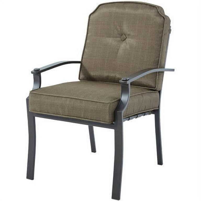 Mainstays Wentworth Outdoor Patio Dining Set Cushioned Metal 7 Piece Walmart