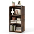 thumbnail image 1 of Giantex 3-Cube Bookcase, Floor Standing Open Bookshelf w/7-Position Adjustable Shelves, Modern Display Shelf, Coffee, 1 of 9