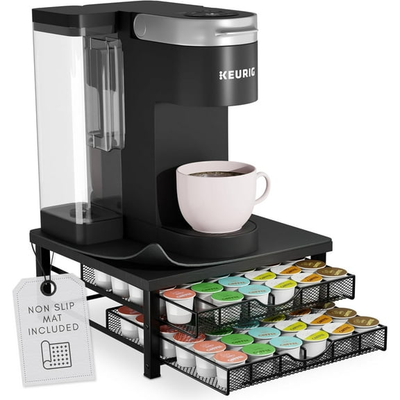 K Cup Holder - Coffee Bar Organizer for Countertop - K Cup Drawer Organizer - Coffee Station Accessories - Keurig Coffee Pod Holders for Counter Small Space - Kpod Kcup Storage - Coffee Pods Holder