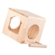 thumbnail image 5 of Nido de casa para pájaros, caja de hábitat de madera para pájaros para ver el jardín, decoración de patio y jardín L con soporte de poste, 5 of 9
