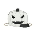 thumbnail image 2 of Pumpkin-Shaped Leather Crossbody Bag Chain Shoulder Bag Halloween Commuting Purse 8.6x7x2.9 inch(White), 2 of 6