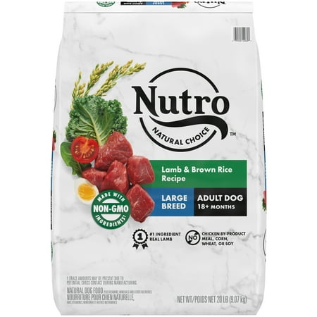 UPC: 0079105129695 | NUTRO NATURAL CHOICE Lamb & Brown Rice Recipe  Large Breed Adult Dry Dog Food  Dog Kibble  20 lb. Bag