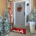 thumbnail image 4 of Home Essentials 1PCS Christmas Decoration Doormat Farmhouse Happy Doormat Christmas Doormat Slip Autumn Indoor Floor Mat Low Profile Entrance Rug Autumn Holiday Mat Christmas Non Slip Visual Doorm, 4 of 6