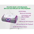 thumbnail image 2 of Radio AM/FM portátil HANNLOMAX HX-509R Bluetooth USB/SD Púrpura, 2 of 6
