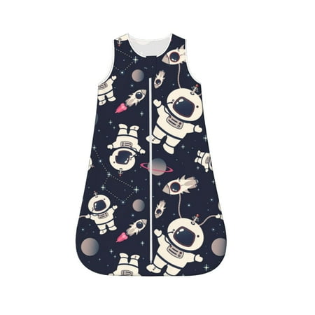 

Cauagu Cartoon Spaceship for Infant Wearable Blanket Unisex Girl Boy Swaddle Transition Sack - Newborn Essentials Sleep Clothes-Small