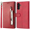 thumbnail image 1 of For Samsung Galaxy A16 4G 5G Case Anti-Scratch Zipper Wallet Leather Phone Cover - Green, 1 of 5