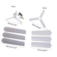 thumbnail image 3 of Ceiling Fan 19.7”/27.5'' Portable Ceiling Fan Camping Tent Fans for Outdoor Gazebo-Battery Powered Ceiling Fan, 3 of 8