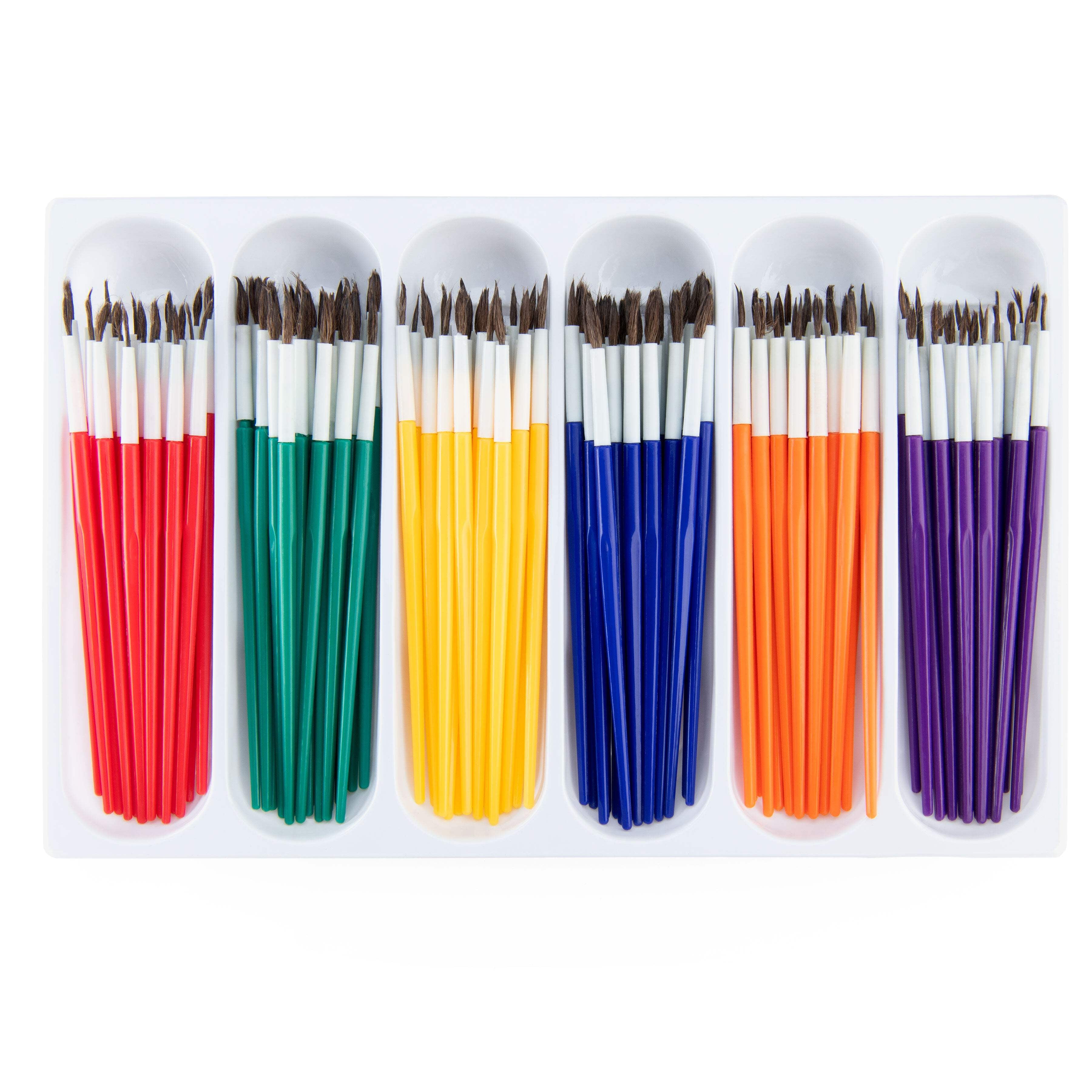 RCVP-108 | 144pc Soft Natural Hair Brush Classroom Value Pack