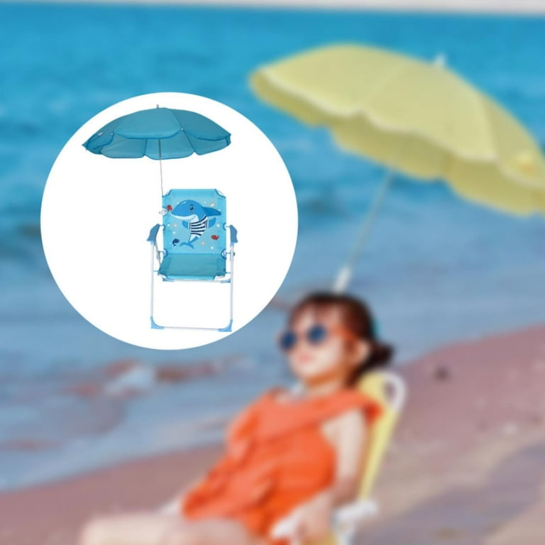 figatia Kids Beach Chairs with Umbrella Park Camping Chair for