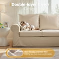 thumbnail image 5 of Vorthio Life 89" Farmhouse 3-Seater Sofa, Deep Seat Couch with High Back Support, Washable Removable Cover, Rolled Arms, Beige, 5 of 11