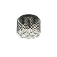 thumbnail image 4 of Living District Tully 3-Light Mid-Century Metal Flush Mount in Matte Black/Clear, 4 of 7