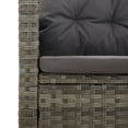 thumbnail image 5 of vidaXL Banc de Jardin Inclinable avec Coussins Gris 118 cm Rotin Poly, 5 of 5