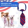 thumbnail image 2 of Corbata patriótica ajustable para perro del 4 de julio, pajarita para mascota, bandera de EE. UU., accesorios de aseo para gatos para disfraces de niña y niño, 3 uds. MFZFUKR BST3084054-3, 2 of 5