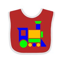 Inktastic Cute Colorful Train Boys or Girls Baby Bib