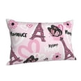 thumbnail image 2 of Disketp Pillow Covers Eiffel Tower And Butterflies Pattern Throw Pillow Case Cushion Covers,Cushion For Bedroom,Couch,Home-20"X30", 2 of 8