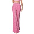 thumbnail image 2 of Women Sparkle Sequin Bell Bottom Pants High Waist Glitter Wide Leg Flare Palazzo Lounge Elastic Pants Trousers Night Out Clubwear, 2 of 9