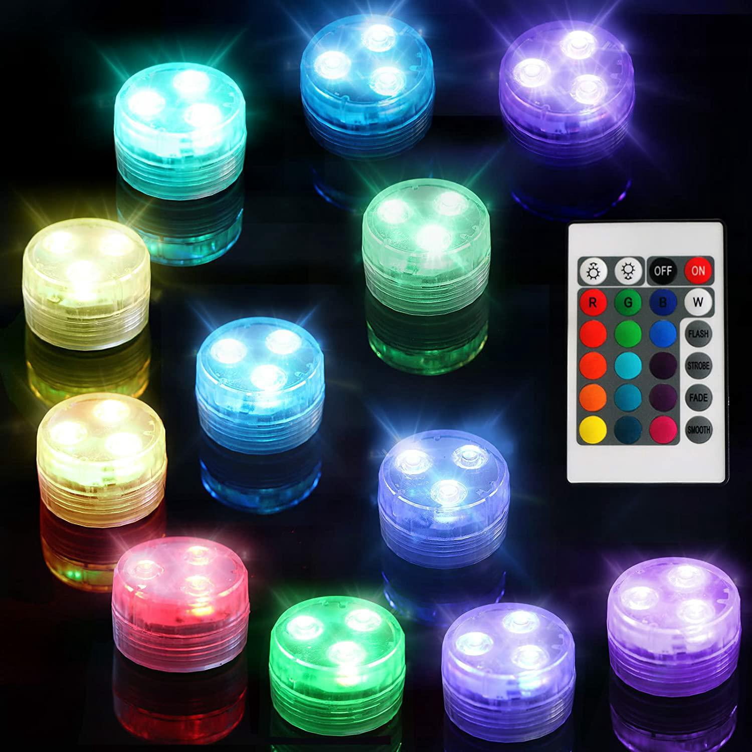 Luz LED de buceo para pecera pequeña, 3 luces, 5050, infrarrojos ...