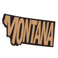 thumbnail image 3 of Montana 15x15 Black Modern Framed Museum Art Print Titled - Art Licensing Studio, 3 of 5