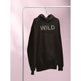 thumbnail image 3 of Wild Honey Leopard Pattern Hoodie Women -Image by Shutterstock, Female 5X-Large, 3 of 4