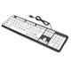 thumbnail image 2 of Sidaley Teclado con cable de impresión grande para ordenador, escritura fluida, teclados USB ligeros, equipo de entrada de Cable, teclado para ancianos, Juegos de teclado y mouse para computadora, 2 of 6