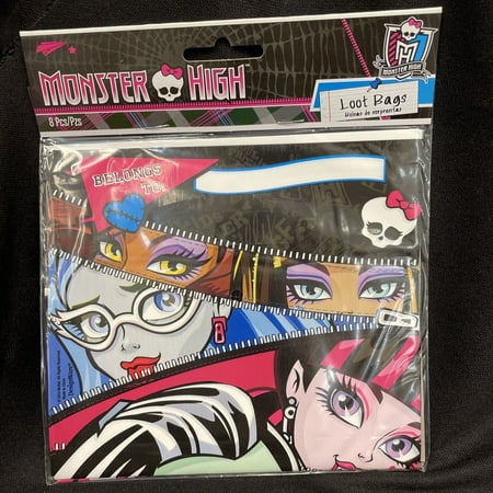 American Greetings Monster High Party Supplies, Party Favor Loot Bag (8-Count)