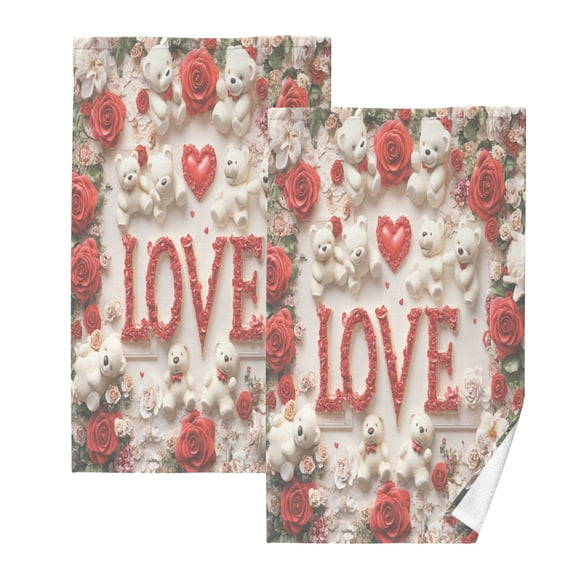 BZSMCE Face Towel Hand Towel Bath Towel Cotton Bath Towel Sets Hand Bath Towels Fashion Bears Of Affection Pattern