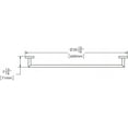 thumbnail image 2 of Speakman Neo 24 in. Towel Bar, Brushed Nickel, 2 of 7