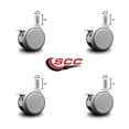 thumbnail image 2 of 3 Inch MRI Safe Casters with Brakes – 7/16 Inch Grip Ring Stem – Set of 4 – SCC, 2 of 2