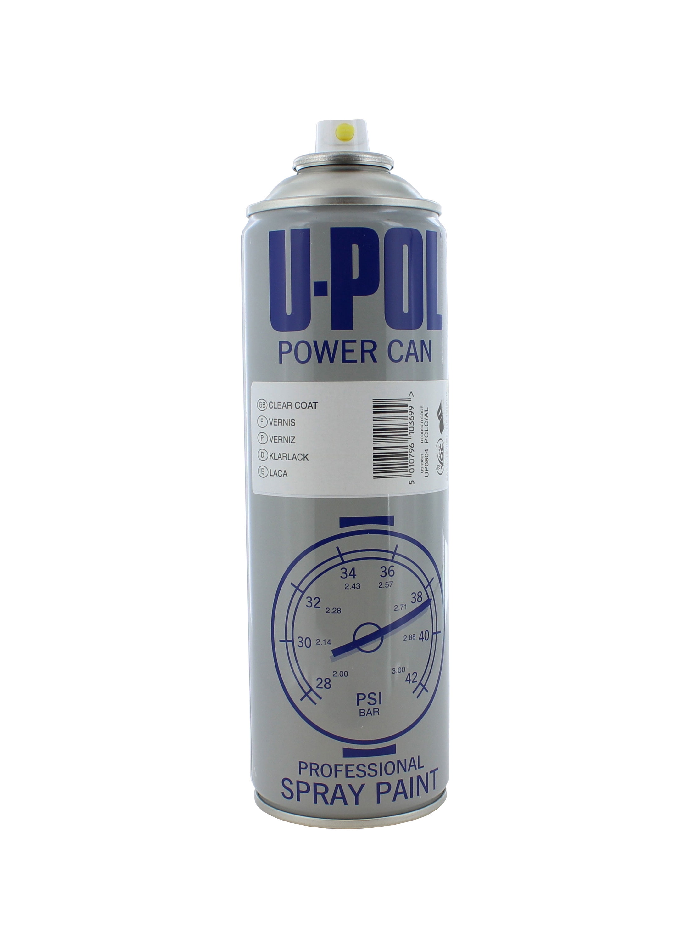 U-Pol Products UP0804 U-POL Premium Aerosols: Power Can, Clear Lacquer, 17oz UPL-UP0804