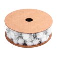 thumbnail image 4 of Raindrops White Plush Pom Pom Ribbons for Wrapping, Party Decor, Craft Projects, Holiday Presents and Decorations, 4 of 8