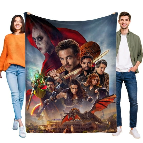Dungeons & Dragons Blanket Flannel Throw for Bed Sofa  Lightweigh Birthday Gift