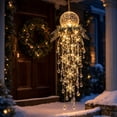 thumbnail image 4 of Crystal Cascade Christmas Light, Hanging Snowflake & Crystal LED Porch Decor, Christmas Hanging Decoration, for Porch & Window, Crystal Pendant(C), 4 of 6