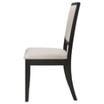 thumbnail image 6 of Louise Upholstered Wood Dining Side Chair Black (Set of 2), 6 of 13