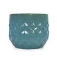 thumbnail image 3 of Set of 3 Diamond Ceramic Planters, 14.18 Inch Blue Modern Pots with Drainage Hole for Indoor Outdoor, Patio, Garden, Living Room, Windowsill, 3 of 9
