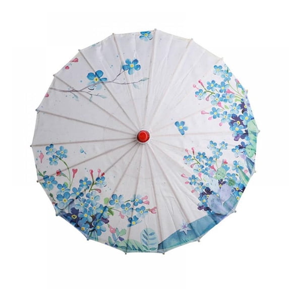 Summark Art Umbrella Chinese Silk Cloth Umbrella Classic Style Decorative Umbrella Oil Paper Painted Parasol Umbrella