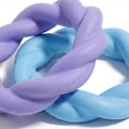 thumbnail image 5 of Oodles 2-Piece Durable Rubber Twisted Ring Dog Toy Variety pack, Purple and Blue, One Size, 5 of 9