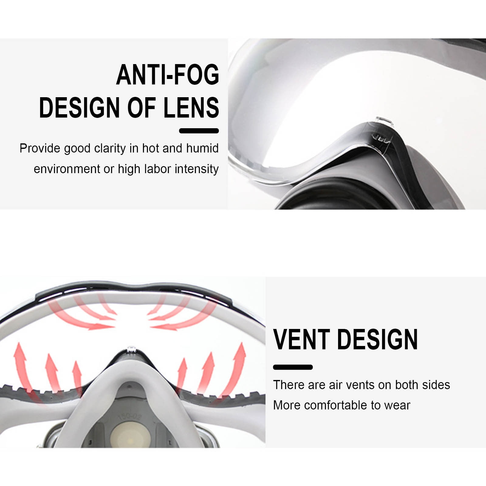 Clearance Items! Reusable Face Gas Mask Cover, Paint Protection Face Mask for Work, Chemical and Paint Dust Protection, Heavy Duty Industrial Safety Cover for Work Environments