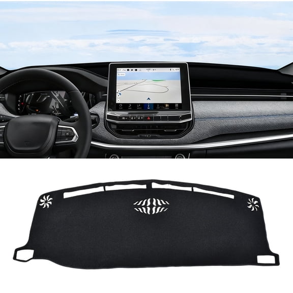 JJMY Anti-Slip Black Dashboard Dash Board Cover Mat Carpet for Jeep 2022-2025 Compass