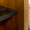 thumbnail image 3 of Alpine 42" Rustic Two-Tone Solid Wood Entry Bench - Amber, 3 of 5
