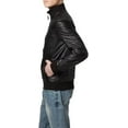 thumbnail image 2 of Mens Leather Jacket Slim Fit Biker Motorcycle Genuine Lambskin Black Jacket Coat A820, 2 of 4