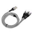 thumbnail image 1 of Cable USB, 3 en 1 cable de cargador USB Cable USB de carga rápida Valor inmejorable, 1 of 8