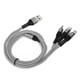 thumbnail image 2 of Cable USB de carga rápida, Cable de cargador múltiple USB 3 en 1 Cable de cargador de teléfono múltiple USB adaptado para la perfección, 2 of 8