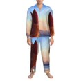 thumbnail image 3 of Netaao Bluey for Pajamas Set Long Sleeve Sleepwear Mens Button Down Nightwear Pj Sets for Sleeping-Large, 3 of 7