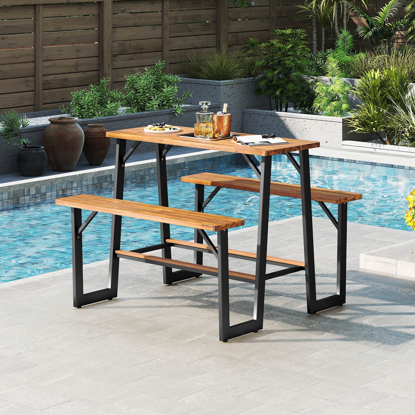Lifetime 6-Foot Craftsman Outdoor Polyethylene Folding Picnic